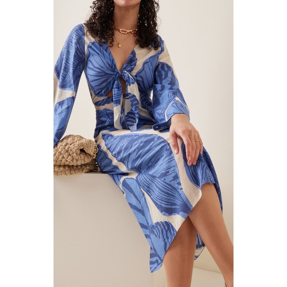 NWT Polinesia Occidental Cotton Midi Dress - Johanna Ortiz